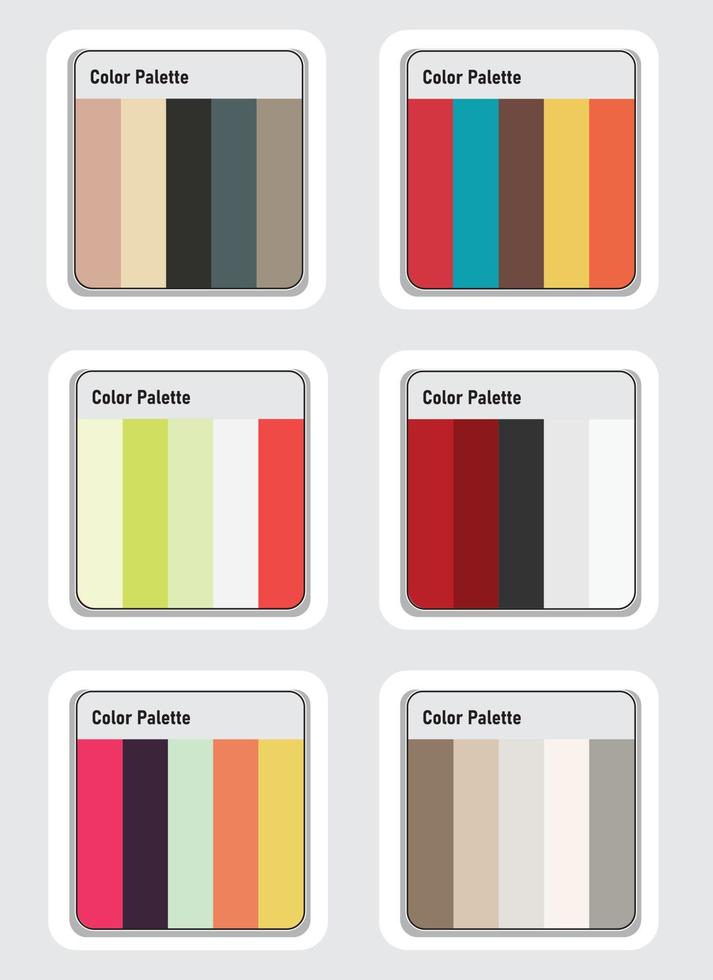 vecteur Couleur palette ensemble