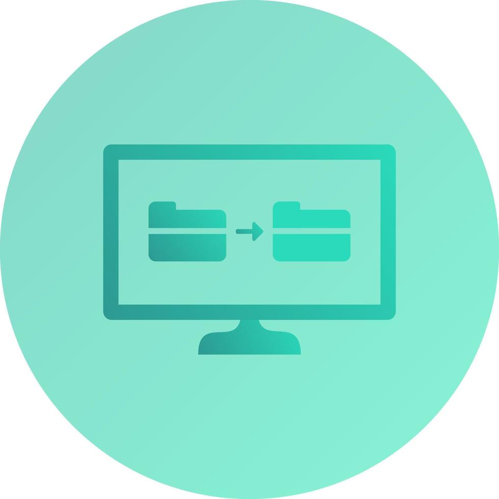 icône de vecteur de partage de fichiers unique