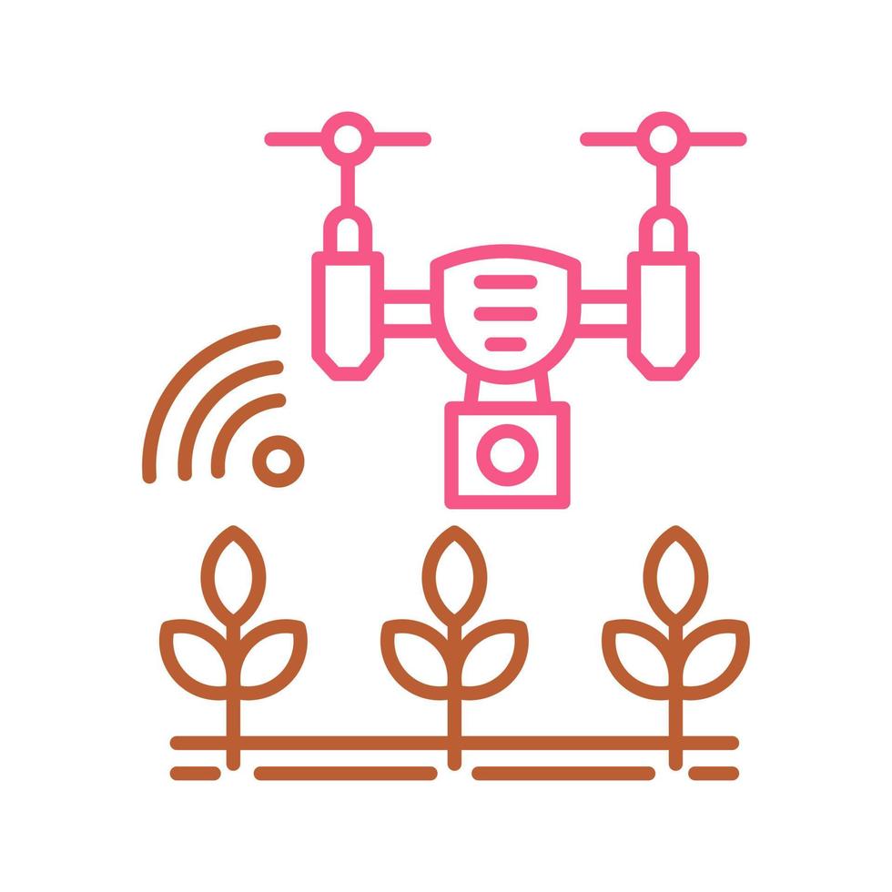 icône de vecteur de ferme intelligente