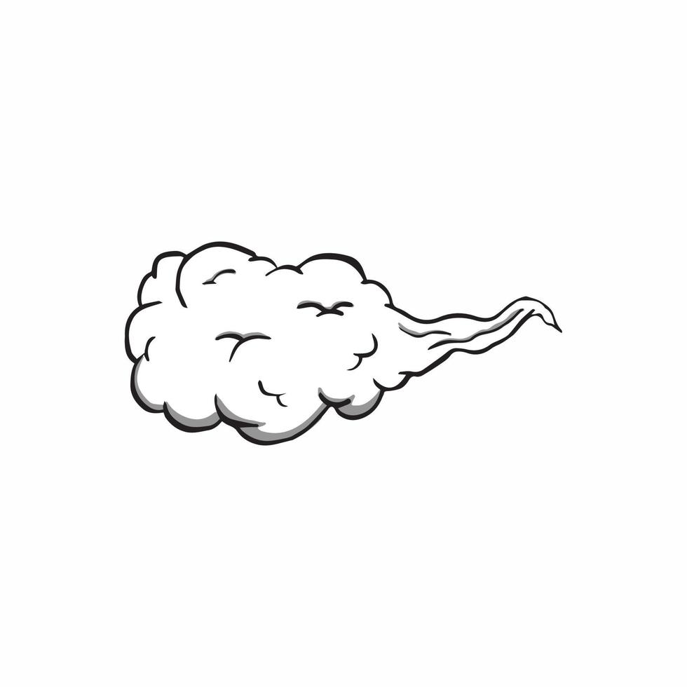 fumée nuage vecteur clipart