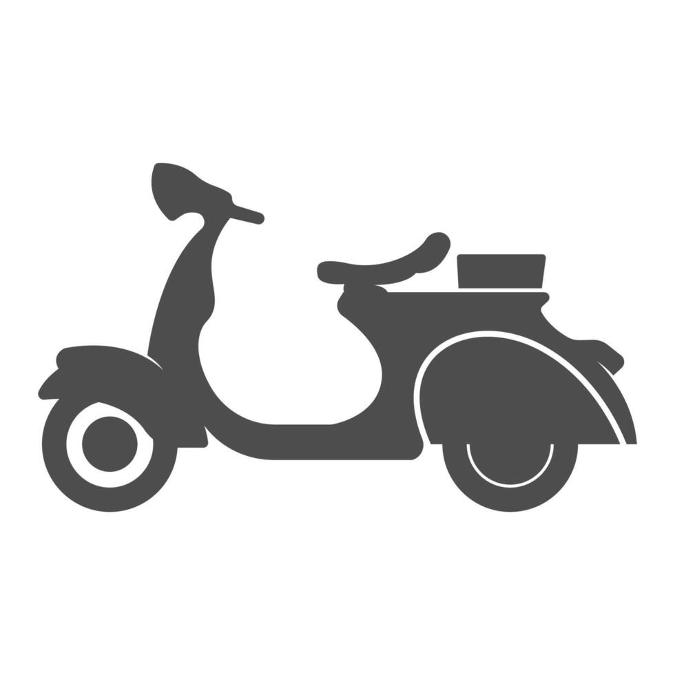 scooter icône logo conception vecteur