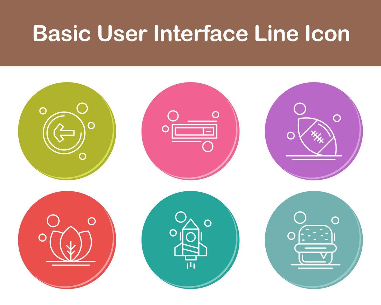 de base utilisateur interface vecteur icône ensemble