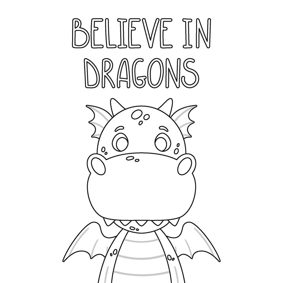 dragon de dessin animé mignon. vecteur