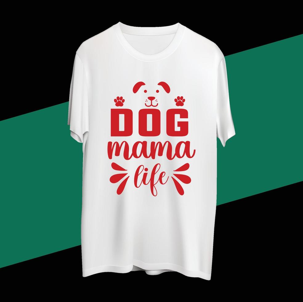 conception de t-shirt maman chien vecteur