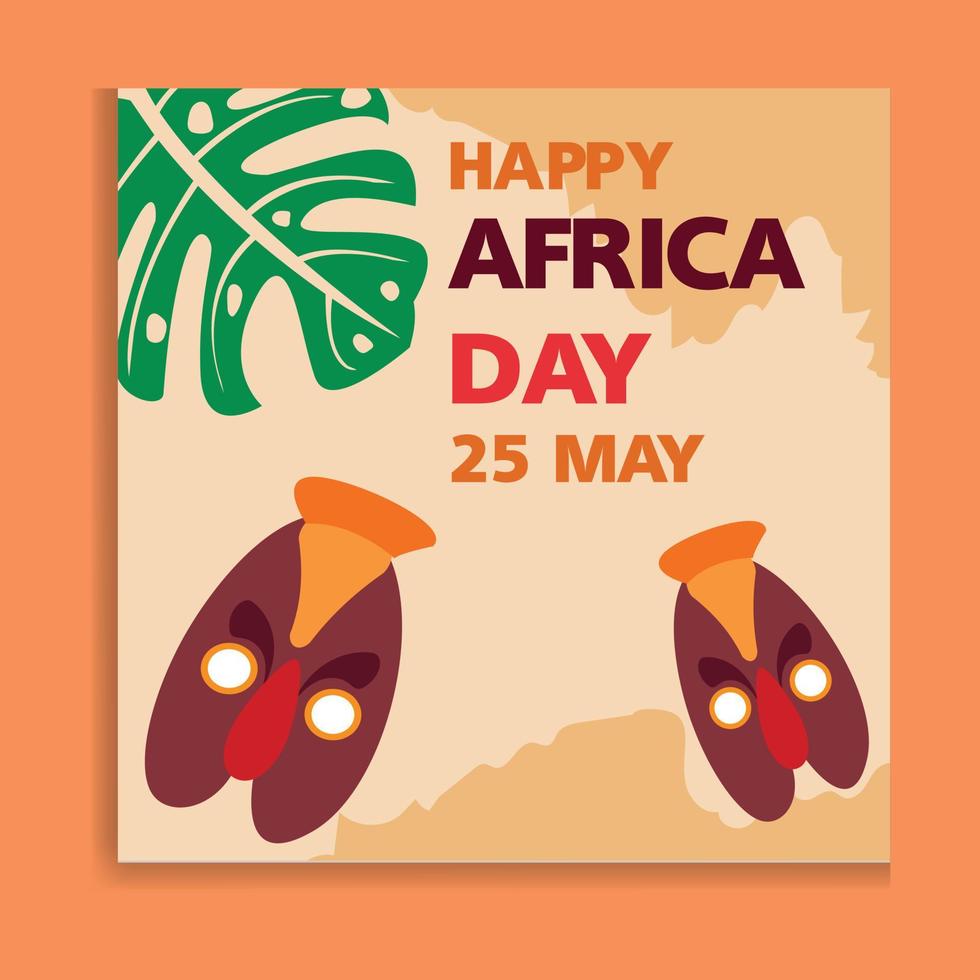 Afrique journée. mai 25. vacances concept. modèle pour arrière-plan, bannière, carte, et affiche avec texte une inscription. vecteur illustration