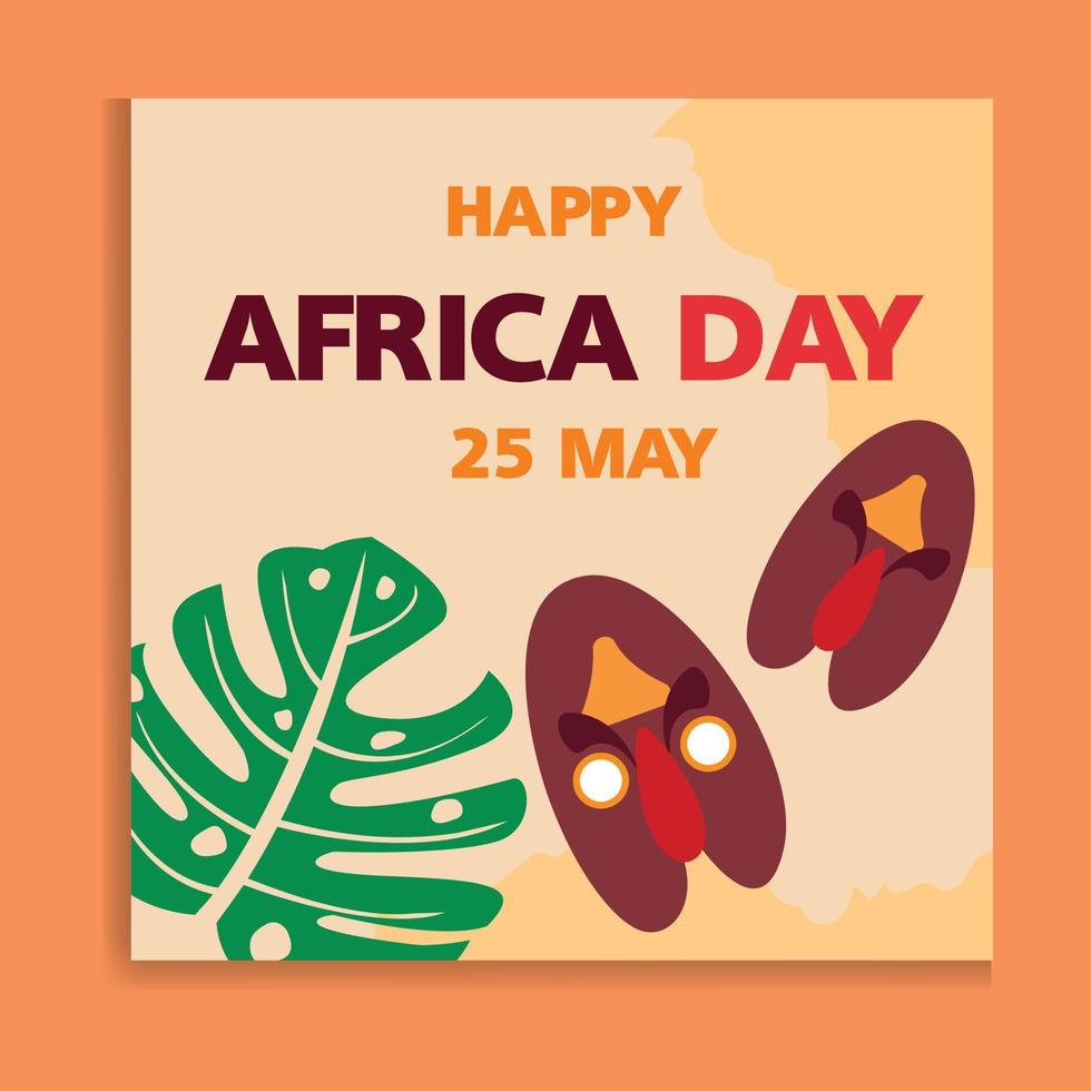 Afrique journée. mai 25. vacances concept. modèle pour arrière-plan, bannière, carte, et affiche avec texte une inscription. vecteur illustration