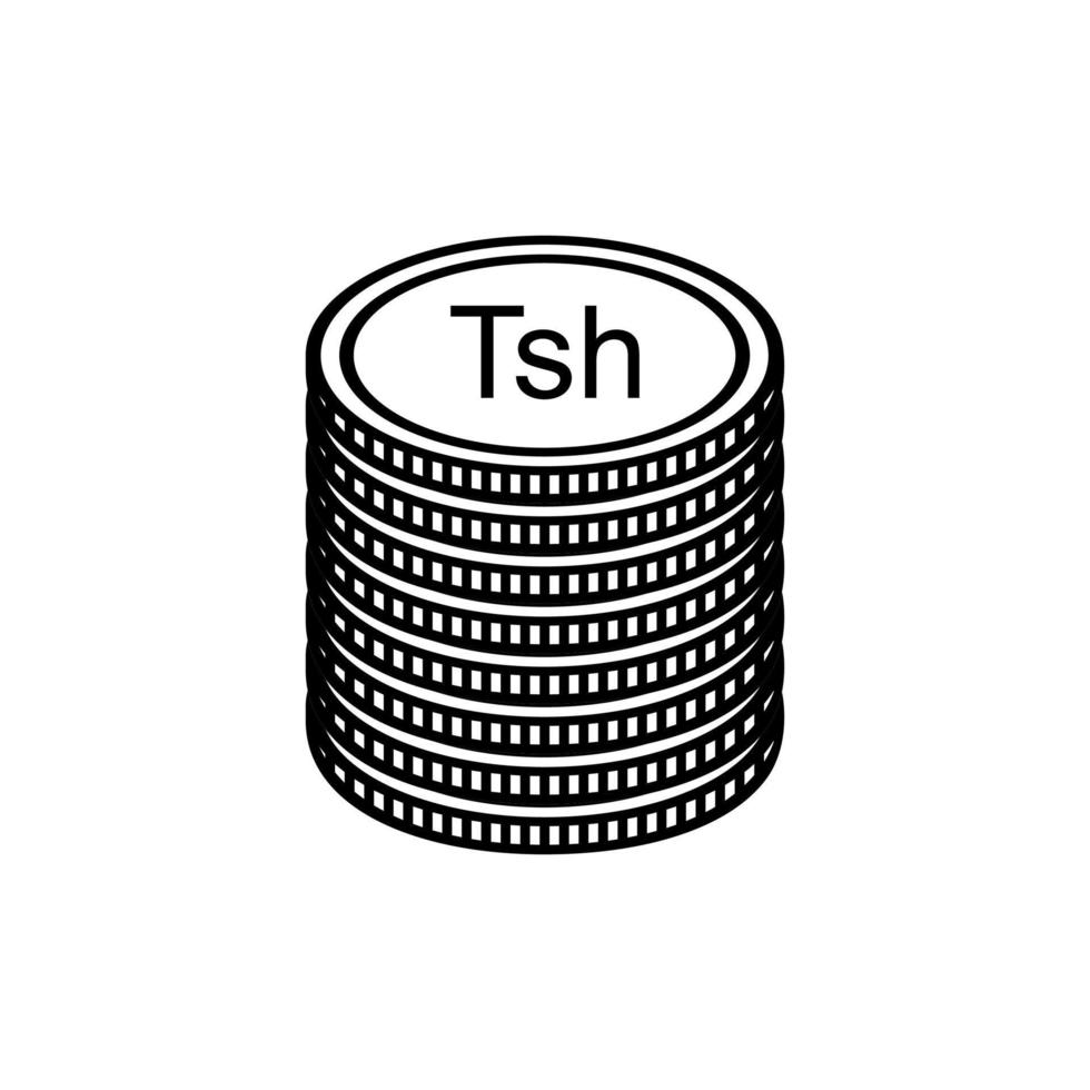 Tanzanie devise symbole, tanzanien shilling icône, tzs signe. vecteur illustration