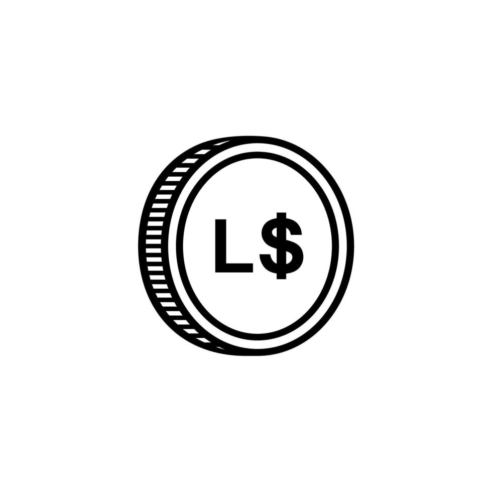 Libéria devise symbole, libérien dollar icône, lrd signe. vecteur illustration