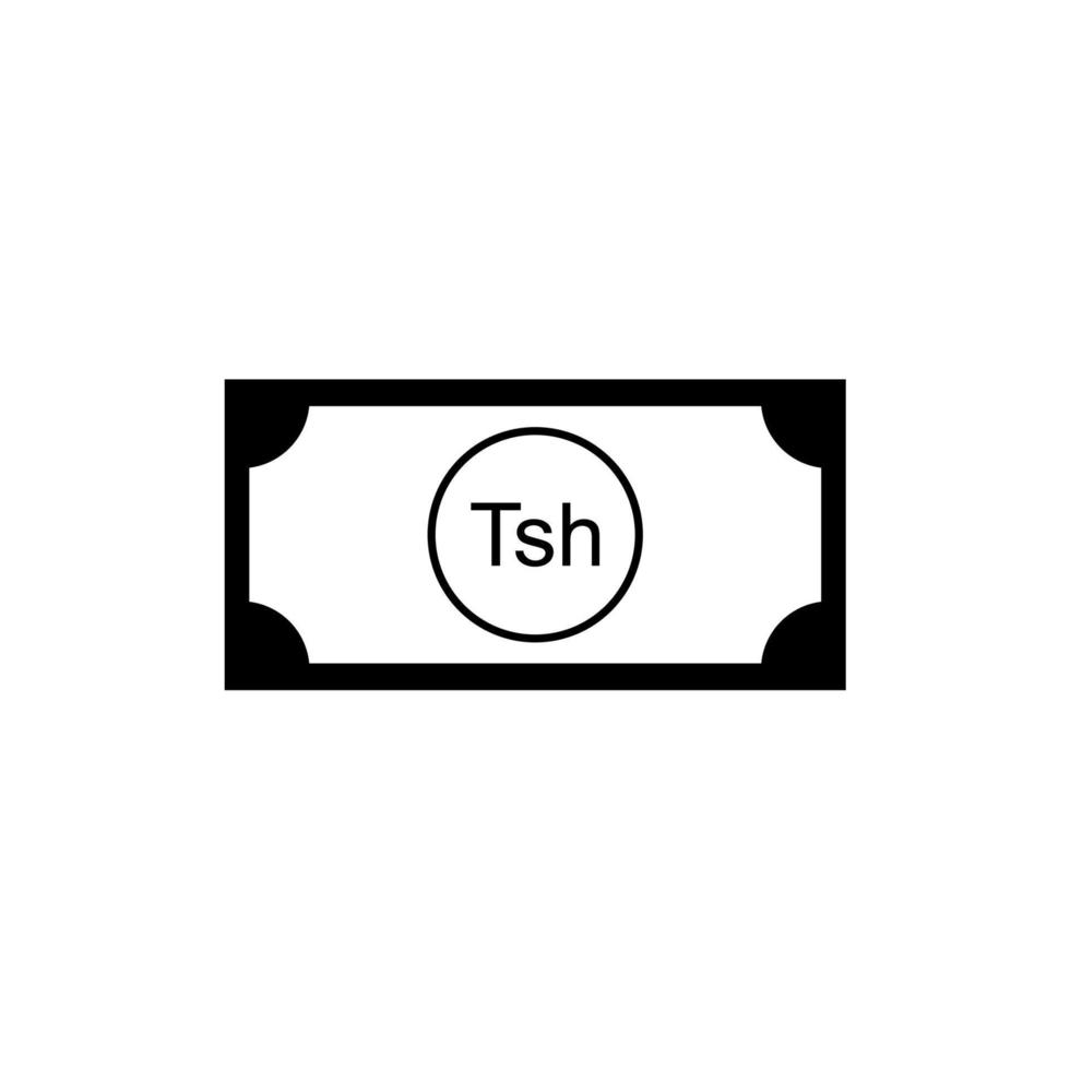 Tanzanie devise symbole, tanzanien shilling icône, tzs signe. vecteur illustration