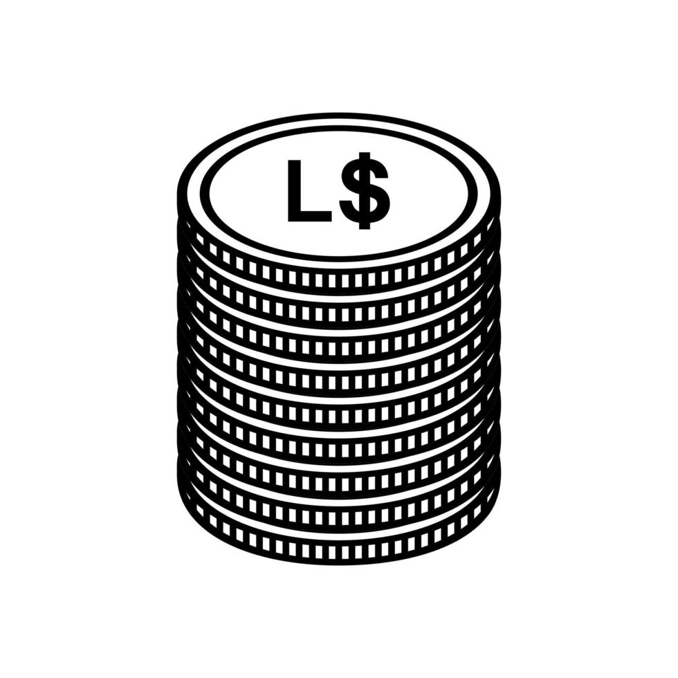 Libéria devise symbole, libérien dollar icône, lrd signe. vecteur illustration