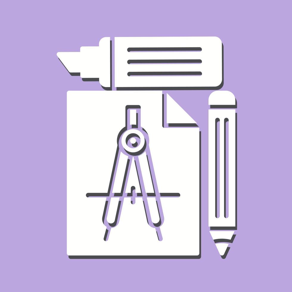 icône de vecteur d'outils d'étude