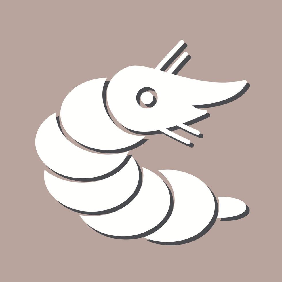icône de vecteur de crevettes