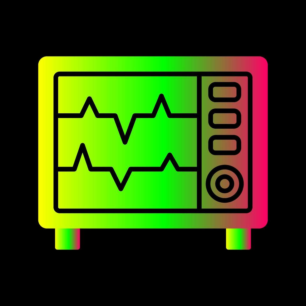 icône de vecteur de moniteur de fréquence cardiaque