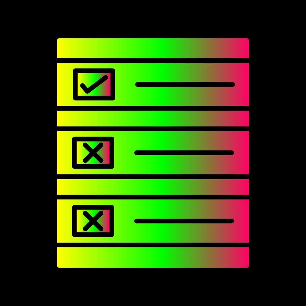 icône de vecteur de bulletin de vote