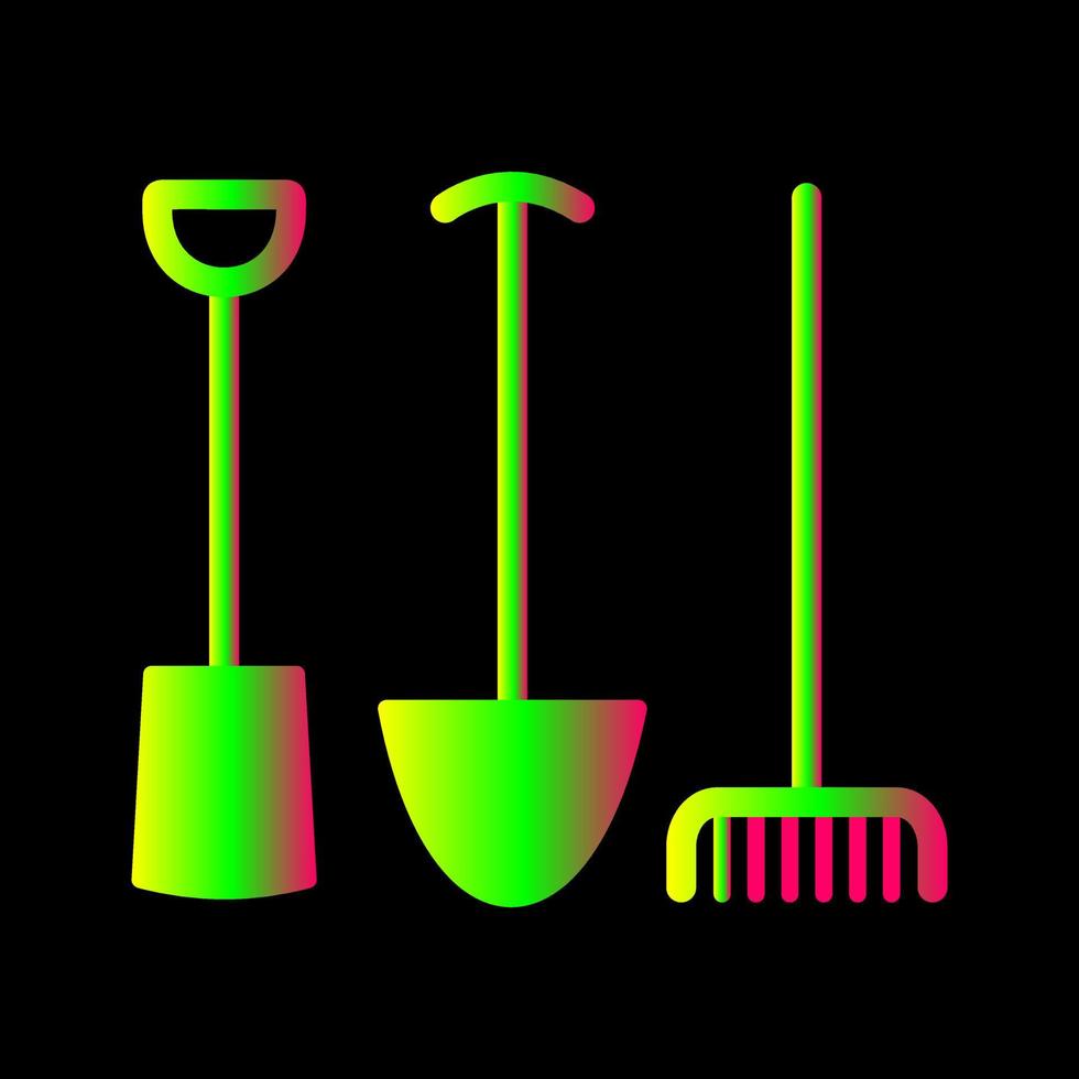 icône de vecteur d'outils de jardinage