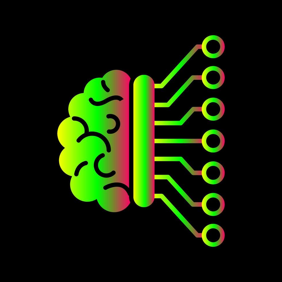 icône de vecteur d'apprentissage automatique