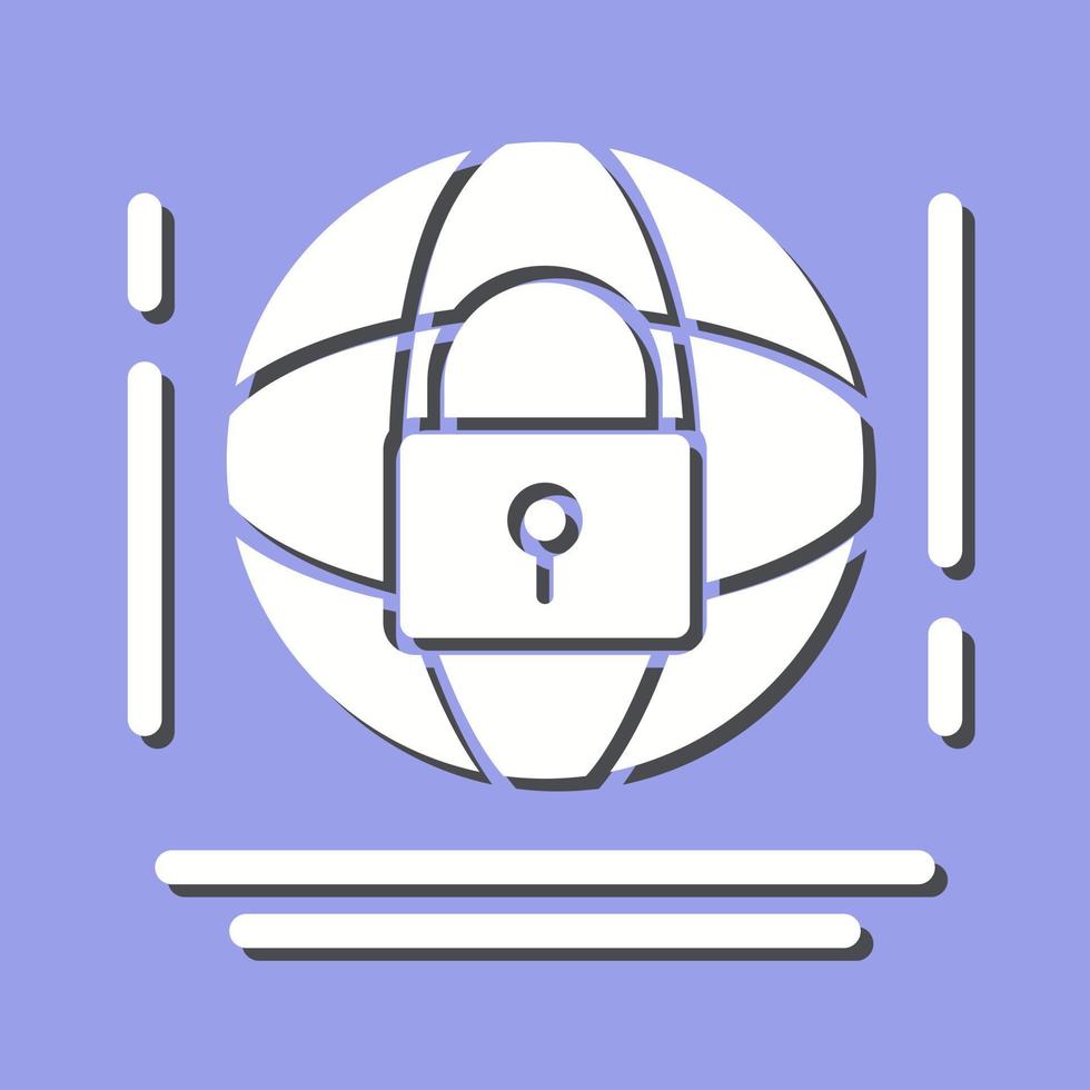 icône de vecteur de sécurité internet