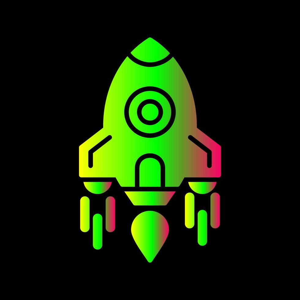 fusée unique vecteur icône