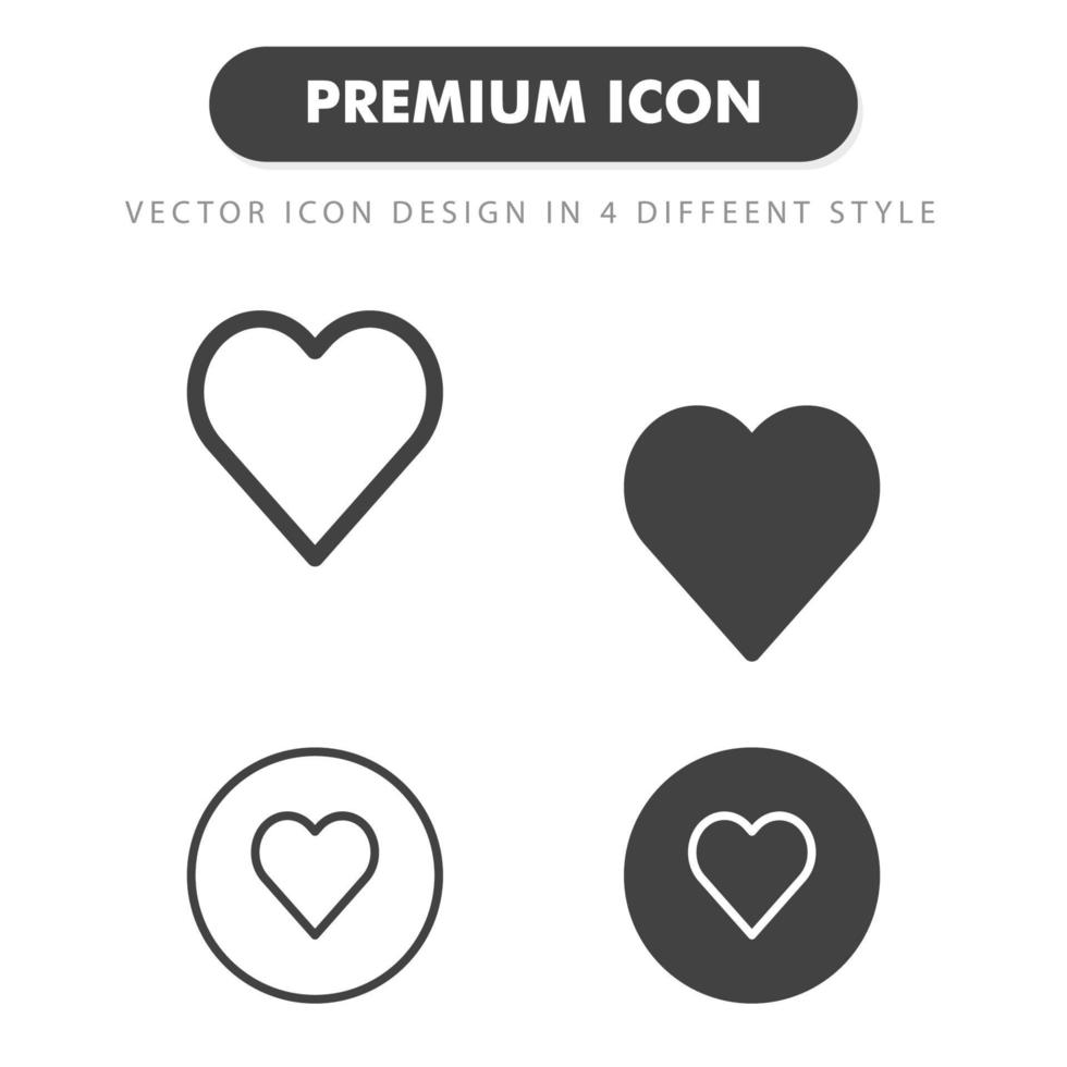 icône d'amour isolé sur fond blanc. pour la conception de votre site Web, logo, application, interface utilisateur. illustration graphique vectorielle et trait modifiable. eps 10. vecteur
