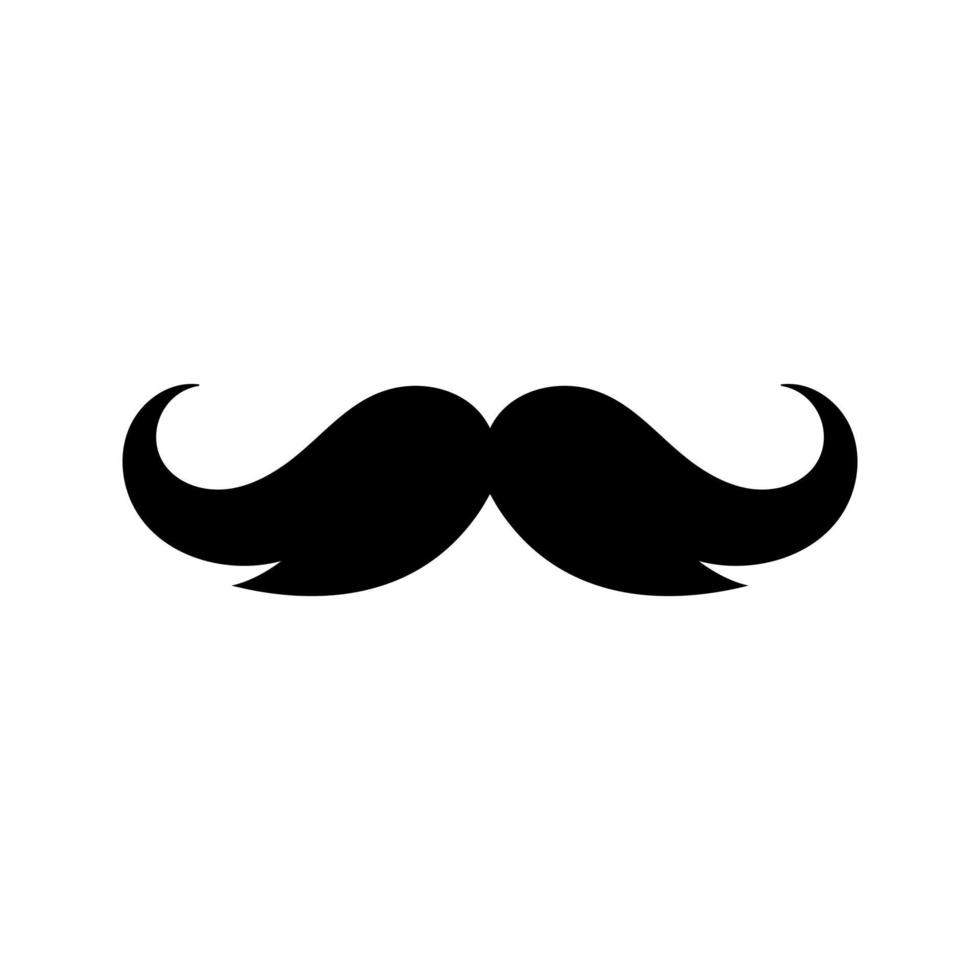 moustache vecteur icône. salon de coiffure illustration signe. la Coupe de cheveux symbole ou logo.