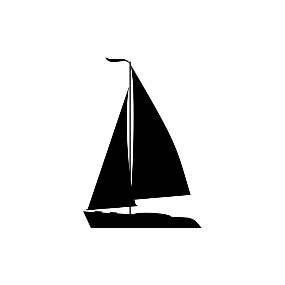 voilier icône vecteur. yacht illustration signe. voile navire symbole. voilier logo. vecteur