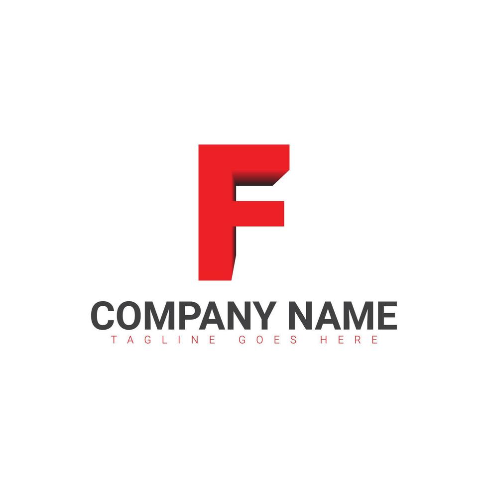 F lettre initiale logo, F logo, F lettre logo conception vecteur