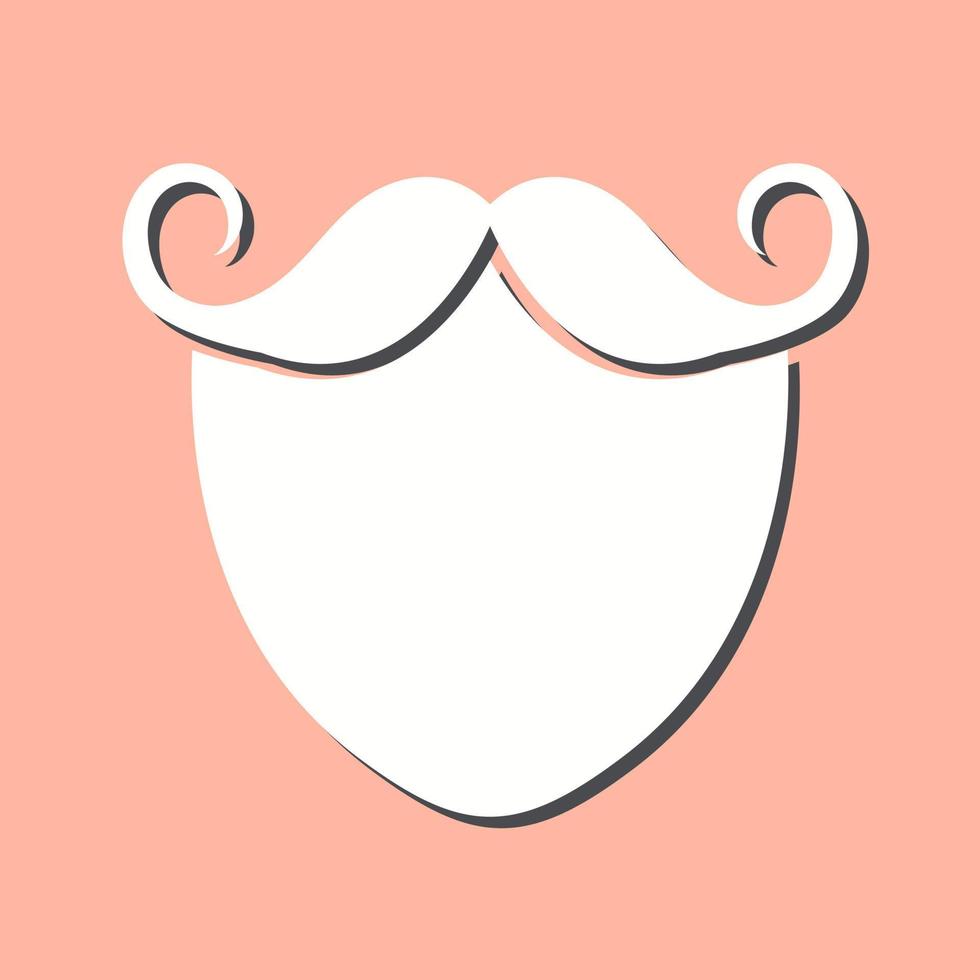 icône de vecteur de barbe et de moustache