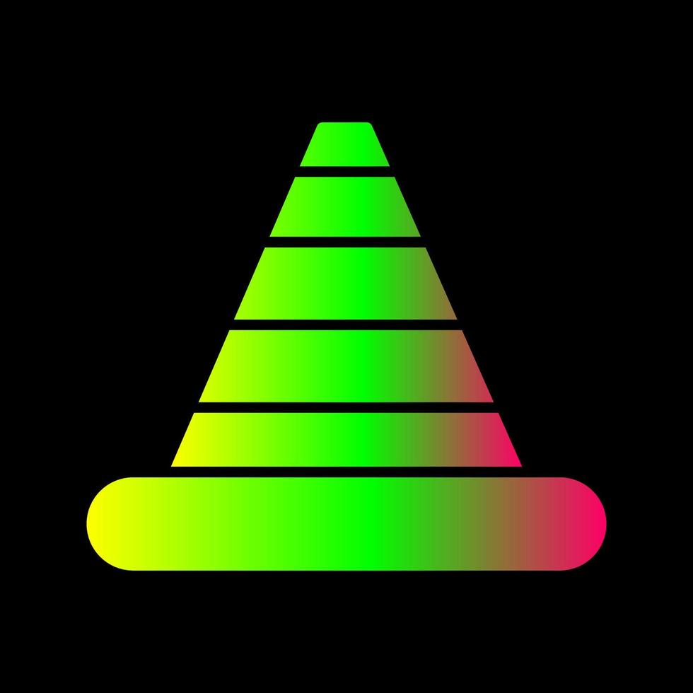 icône de vecteur de cône de signalisation