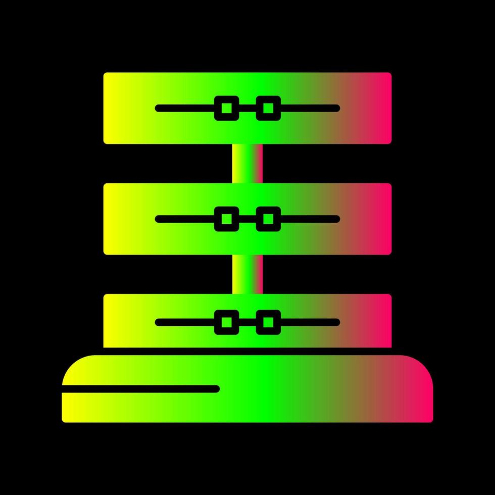 serveur unique vecteur icône