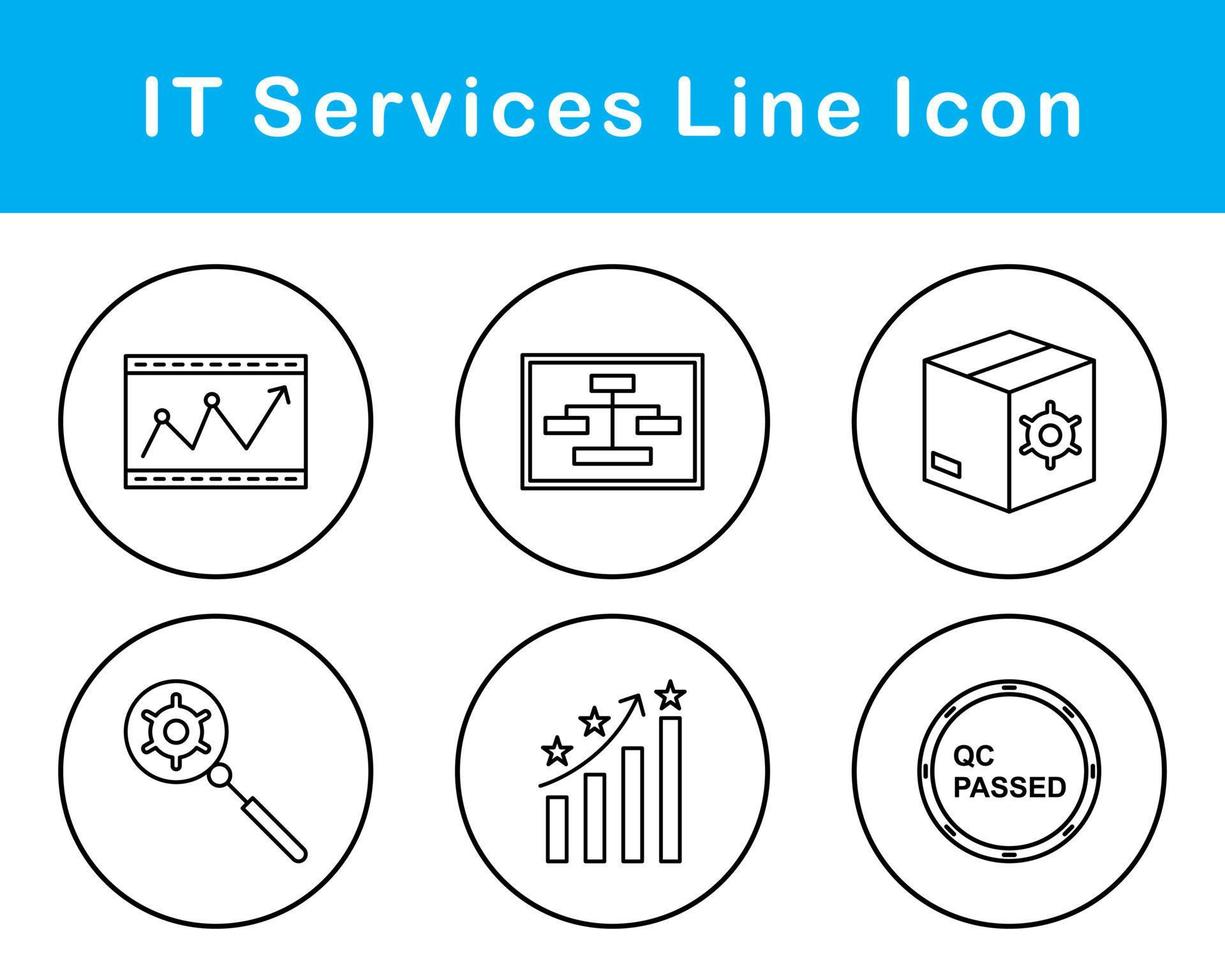 il prestations de service vecteur icône ensemble