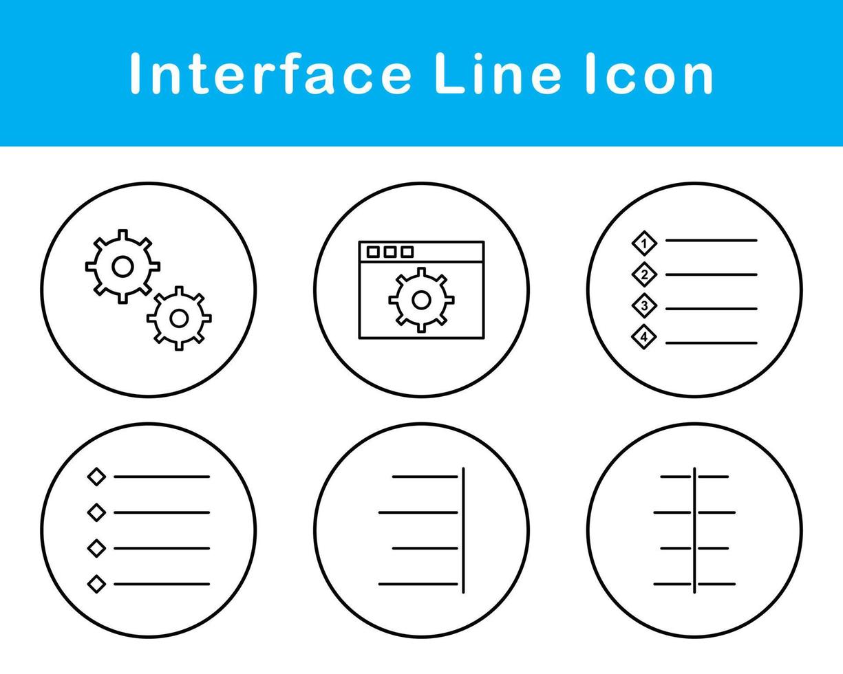 interface vecteur icône ensemble