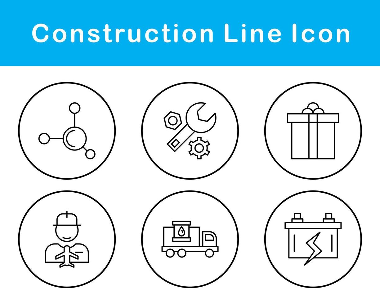 jeu d'icônes vectorielles de construction vecteur