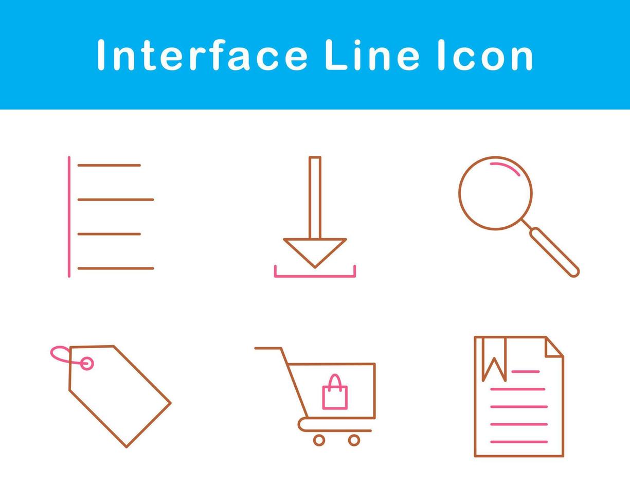 interface vecteur icône ensemble