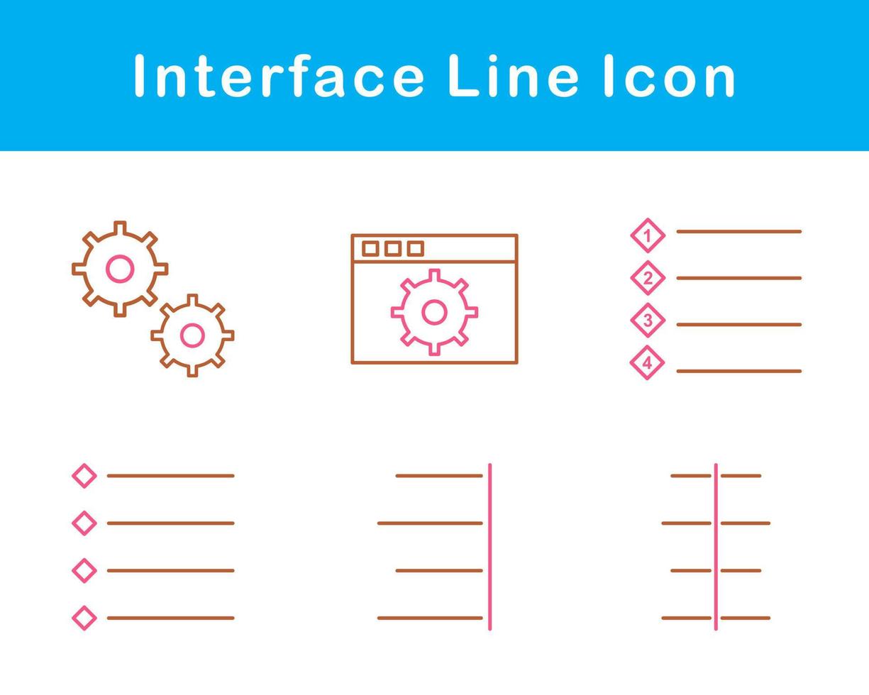 interface vecteur icône ensemble