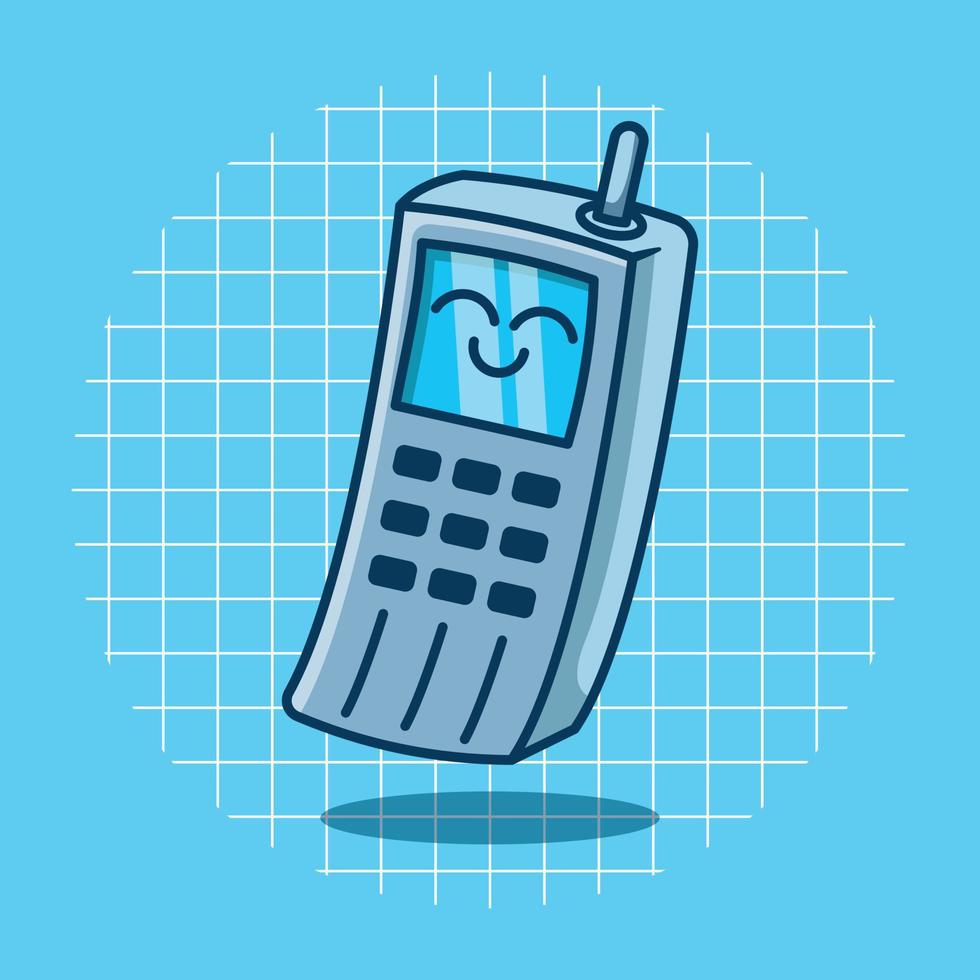 mobile téléphone vecteur dessin animé illustration