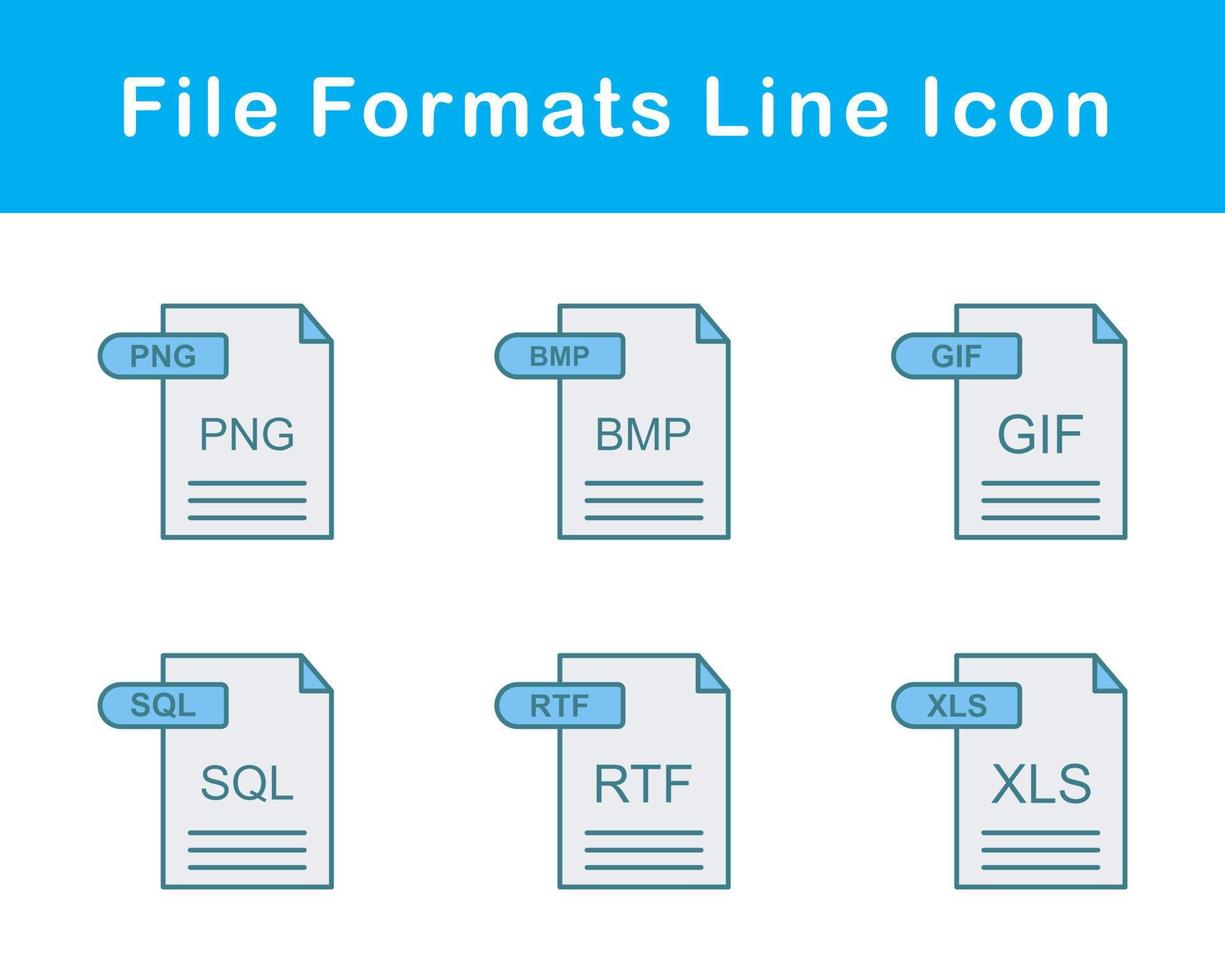 fichier les formats vecteur icône ensemble