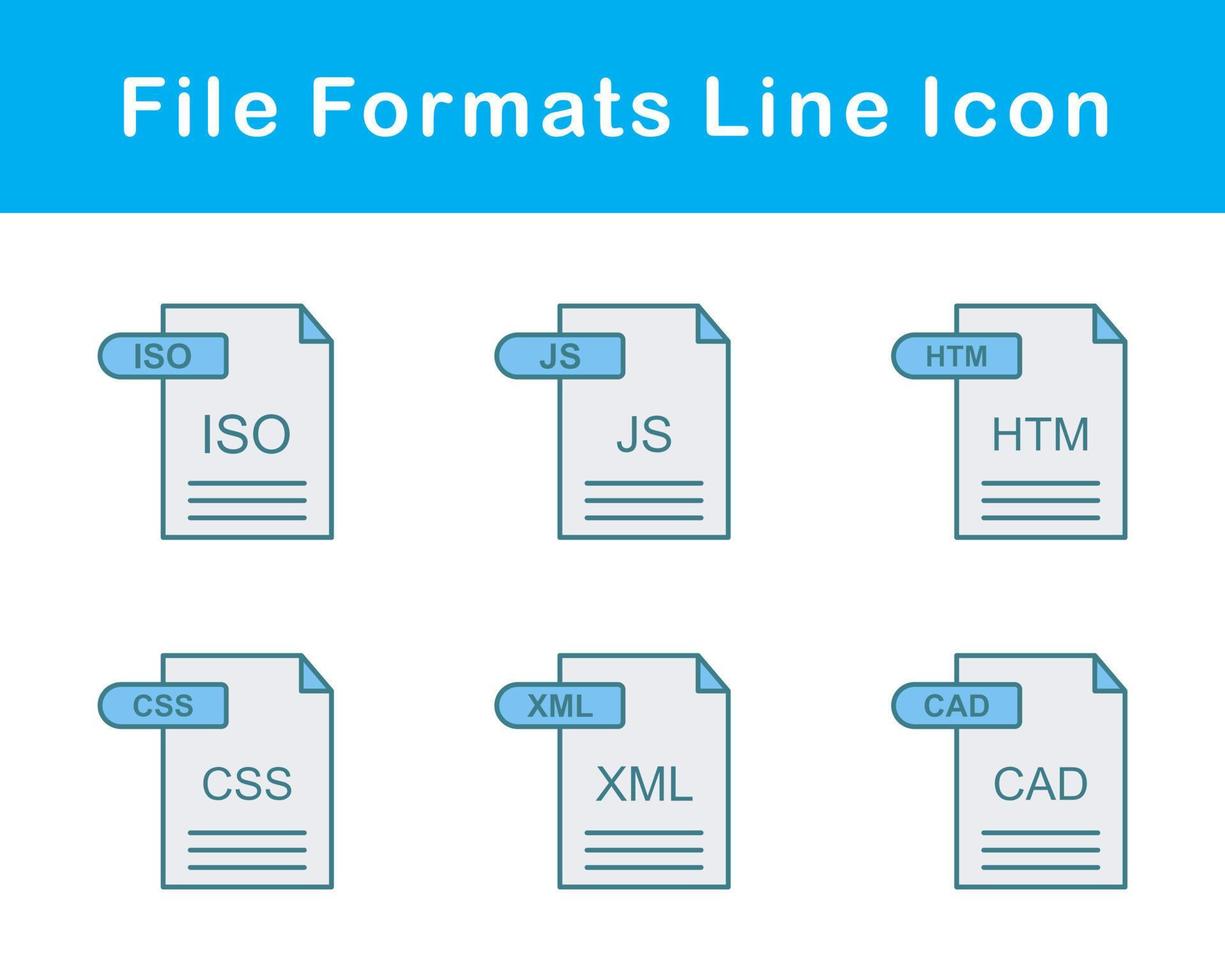 fichier les formats vecteur icône ensemble