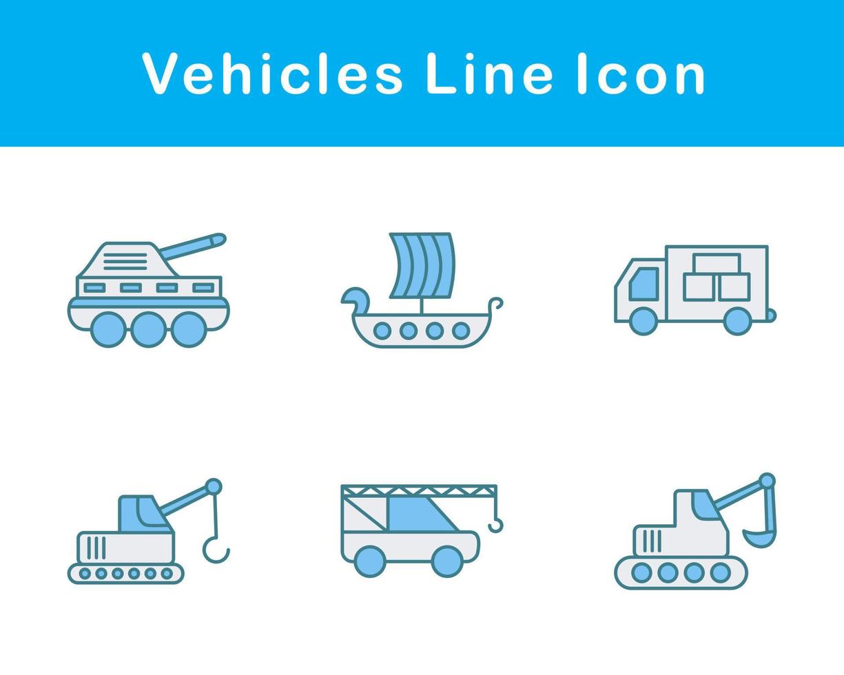 Véhicules vecteur icône ensemble