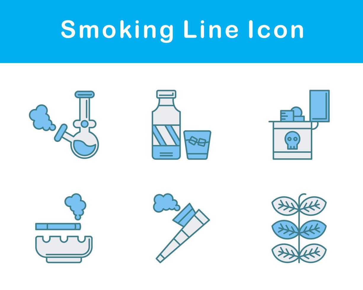 fumeur vecteur icône ensemble