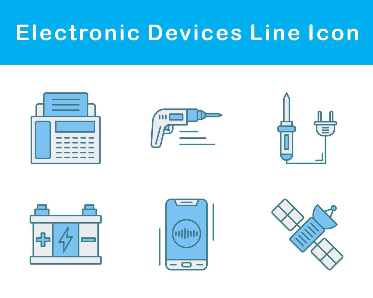 électronique dispositifs vecteur icône ensemble