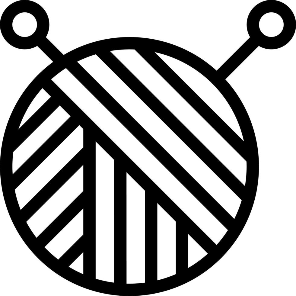 illustration vectorielle à tricoter sur un background.symboles de qualité premium.icônes vectorielles pour le concept et la conception graphique. vecteur