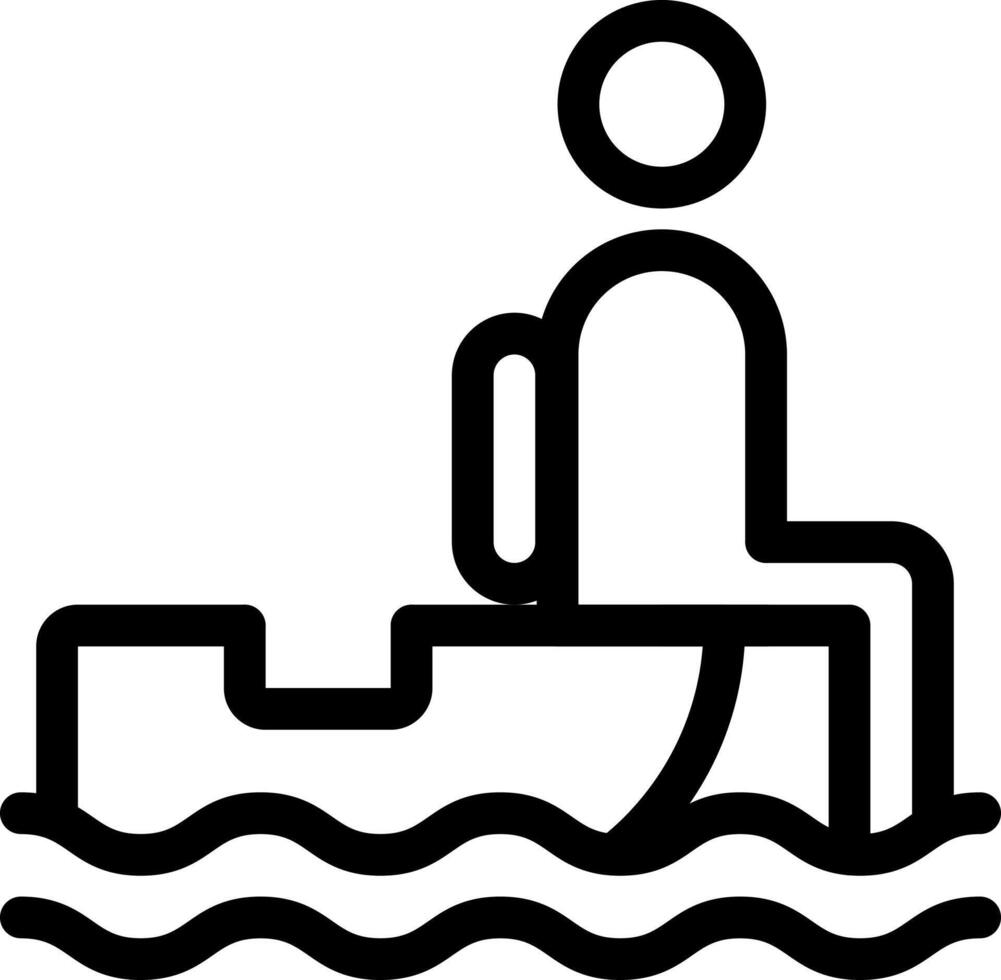 bateau séance vecteur illustration sur une background.premium qualité symboles.vecteur Icônes pour concept et graphique conception.