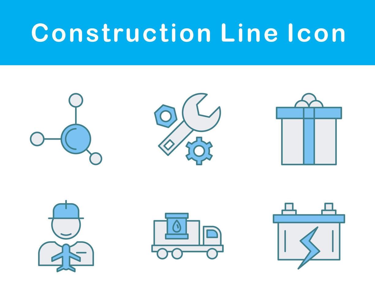 jeu d'icônes vectorielles de construction vecteur