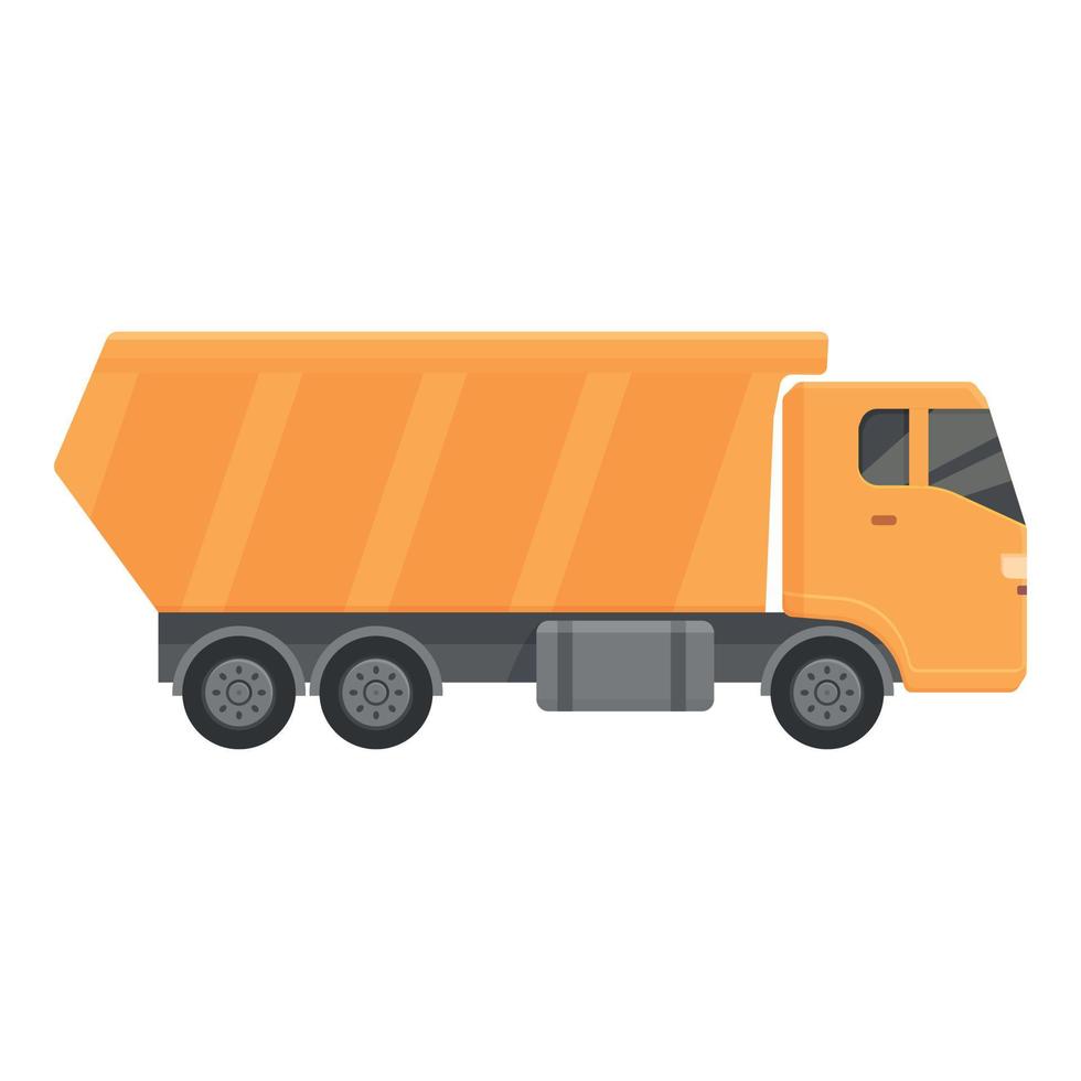 transport un camion icône dessin animé vecteur. benne déverser vecteur