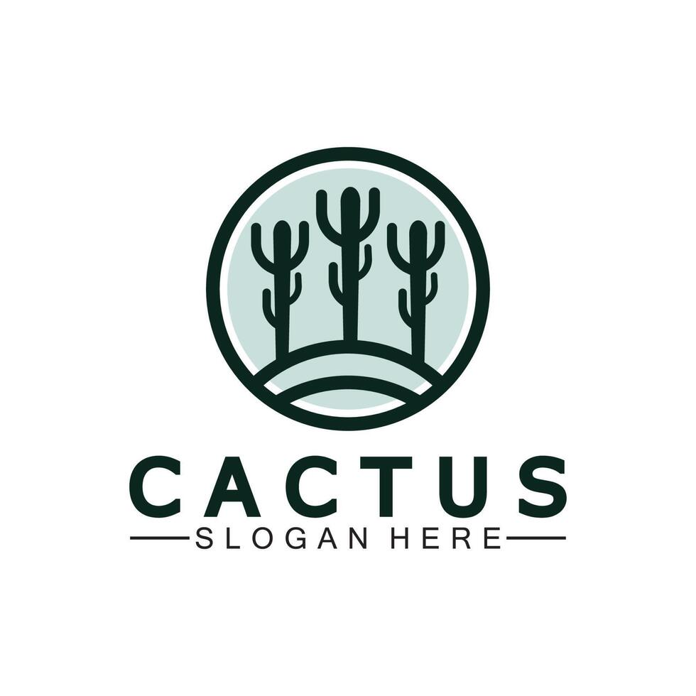 cactus logo modèle conception vecteur, conception concept, Créatif symbole, icône vecteur