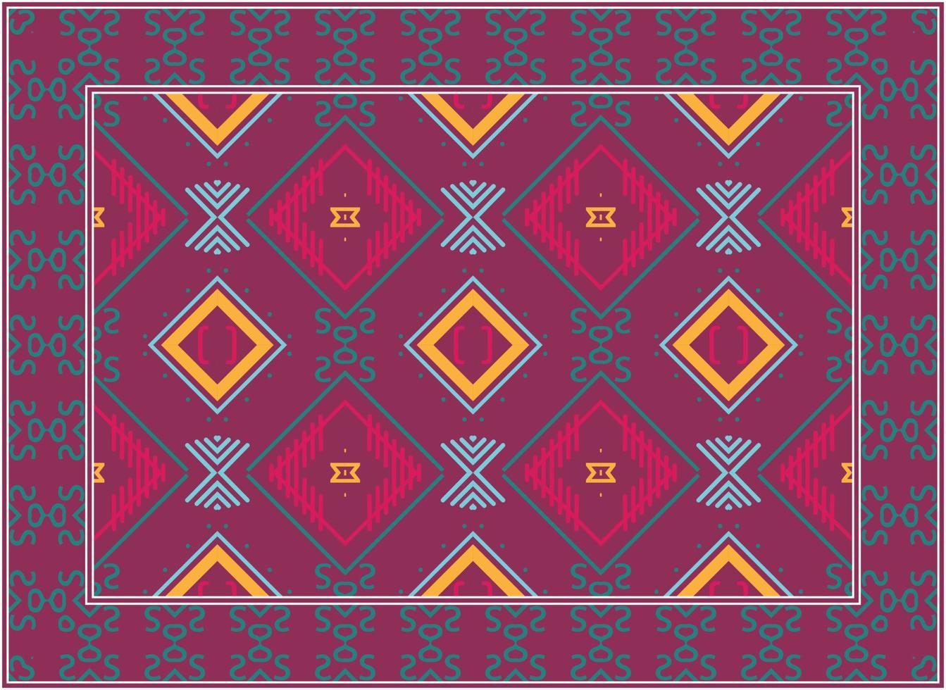 moderne persan tapis texture, africain ethnique sans couture modèle boho persan couverture vivant pièce africain ethnique aztèque style conception pour impression en tissu les tapis, les serviettes, mouchoirs, écharpes tapis, vecteur