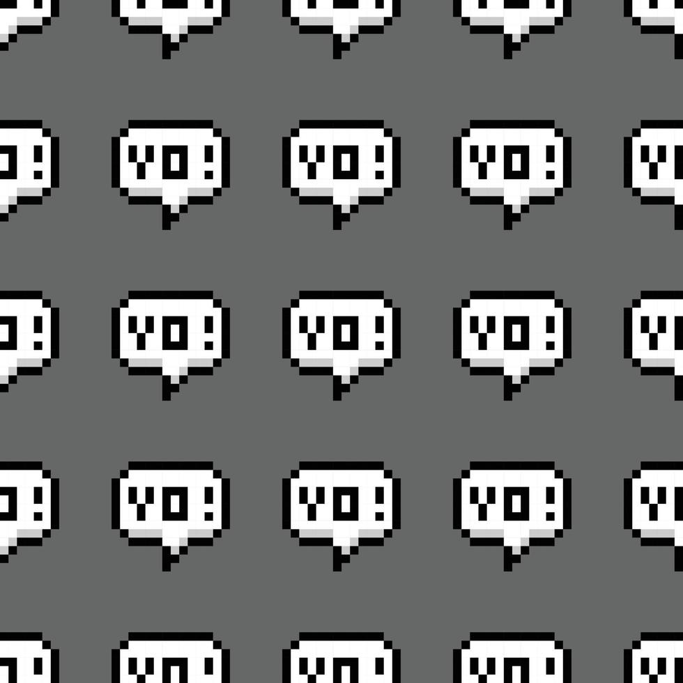 sans couture pixel dialogue modèle échantillon vecteur