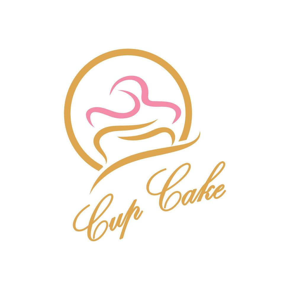 petit gâteau logo conception vecteur illustration modèle. petit gâteau boulangerie icone.cake magasin, pâtissier magasin ,vecteur