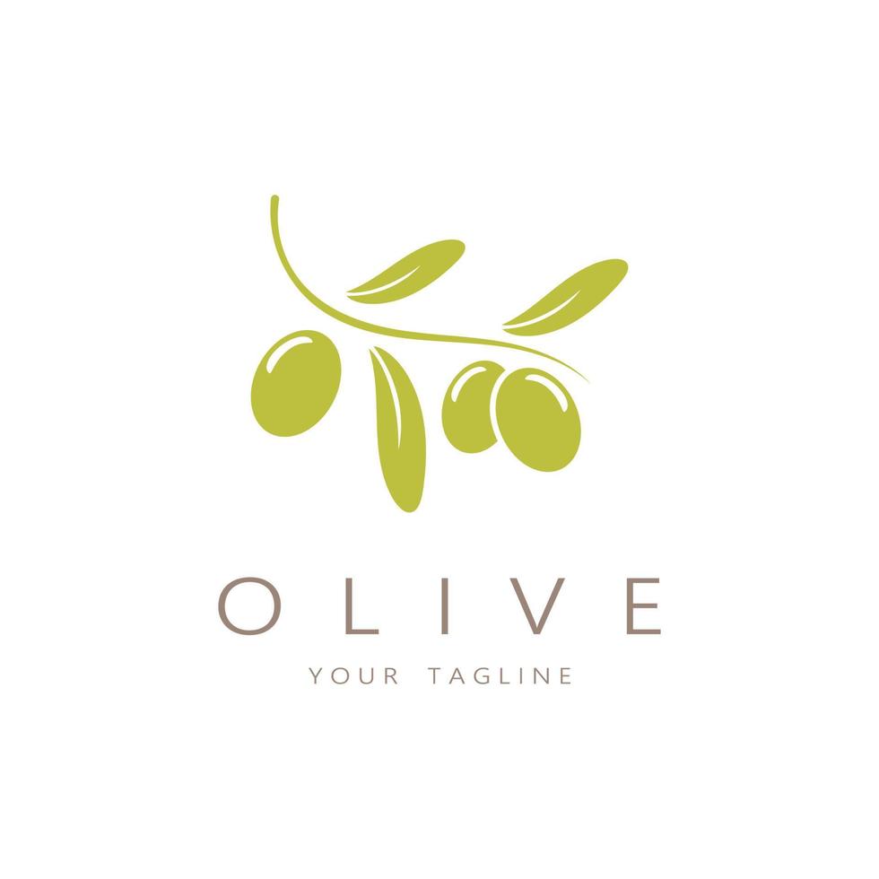 feuille plante logo et Naturel olive fruit .à base de plantes, olive huile, cosmétique ou beauté,business,cosmétologie,agriculture,écologie concept,spa,santé,yoga centre, vecteur