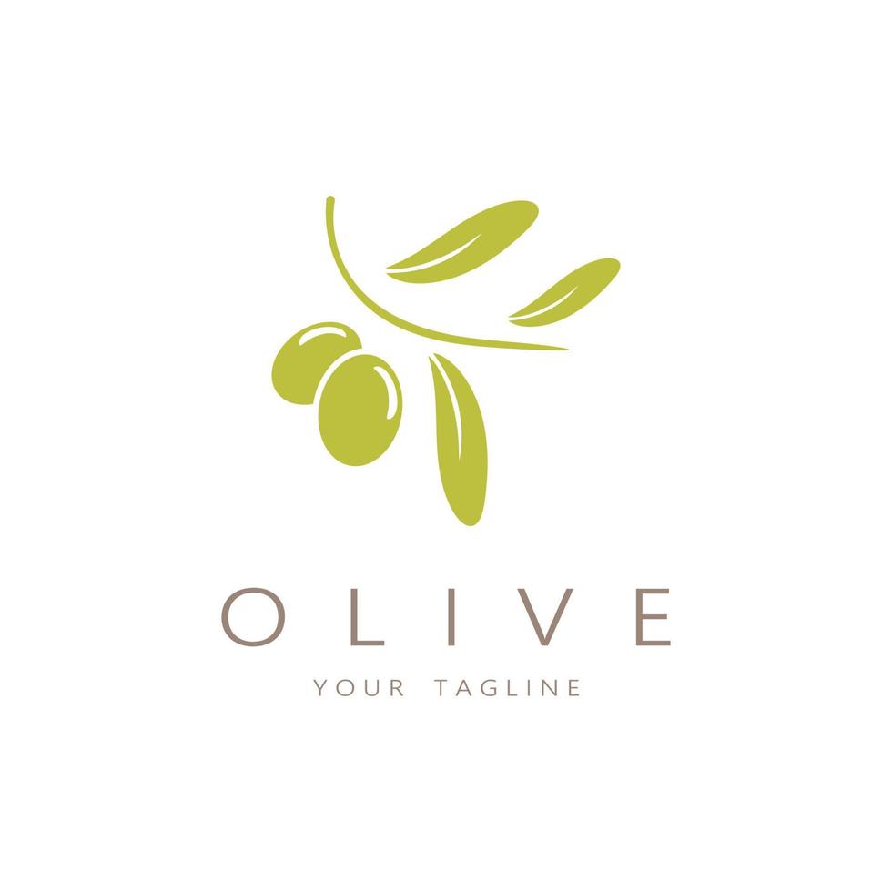 feuille plante logo et Naturel olive fruit .à base de plantes, olive huile, cosmétique ou beauté,business,cosmétologie,agriculture,écologie concept,spa,santé,yoga centre, vecteur